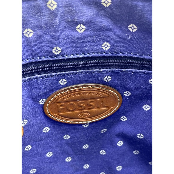 Fossil Keyper Crossbody Coated Canvas Mailbag Multicolor Stripe - Picture 7 of 10